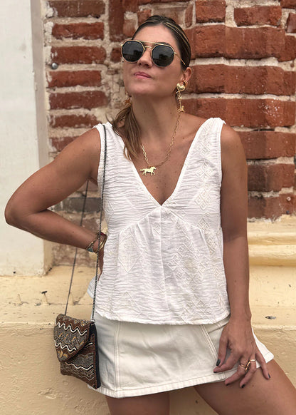 Blusa Liz Marfil