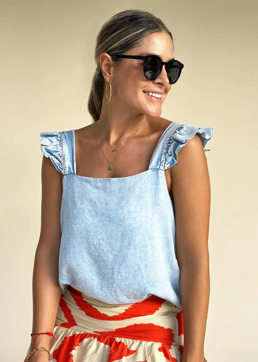 Blusa Luisa Índigo