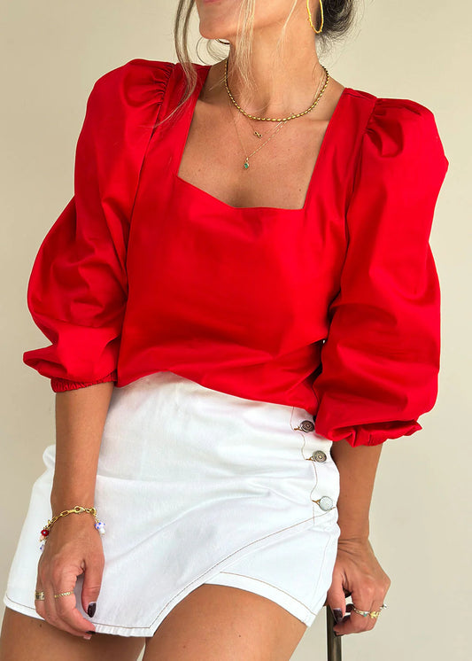 Blusa Paulina Rojo