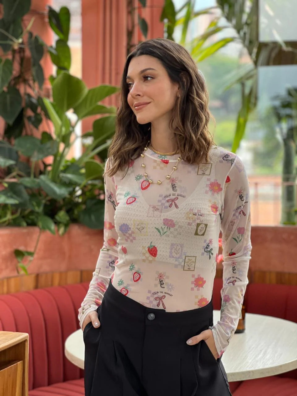 Blusa Picnic Crudo