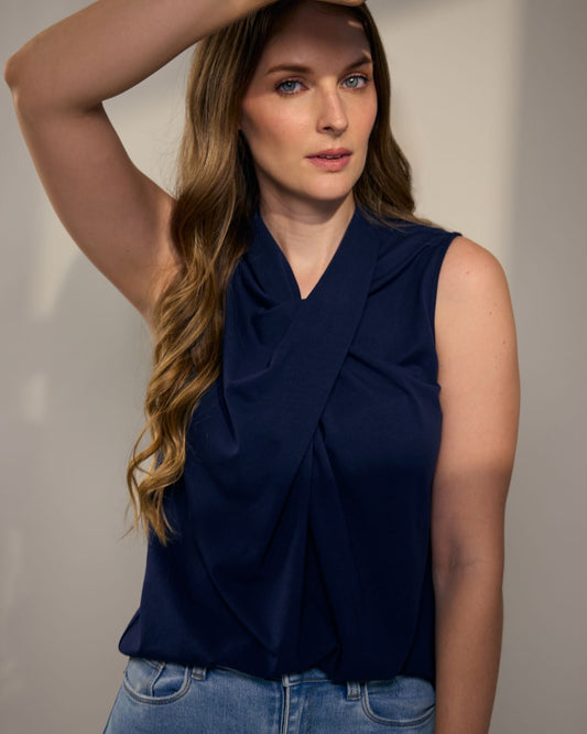 Franela Cuello Cruzado