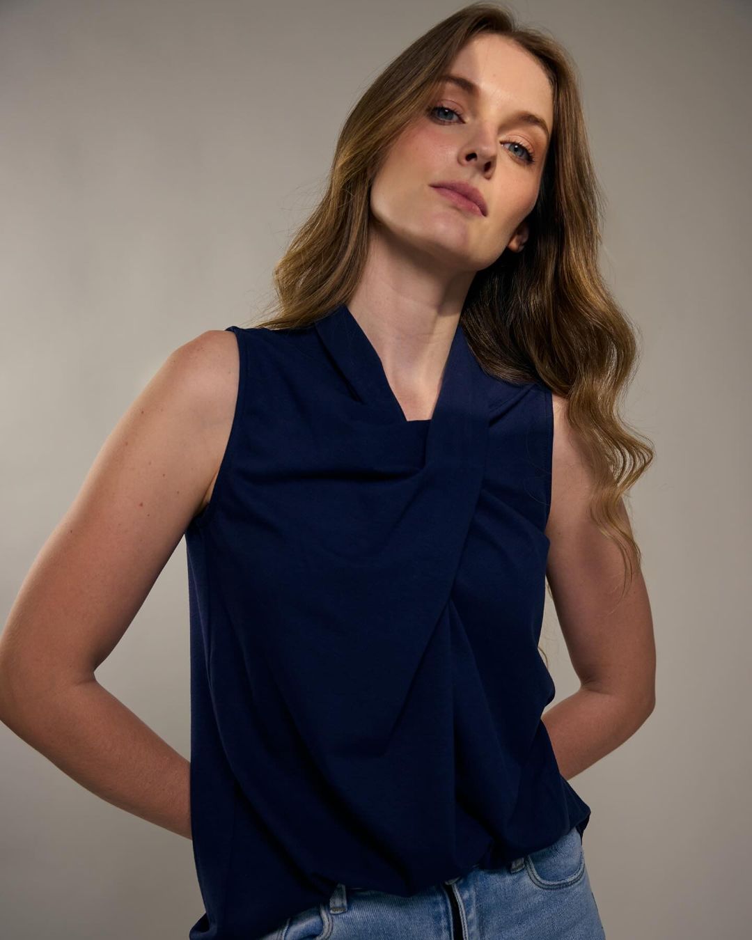 Franela Cuello Cruzado