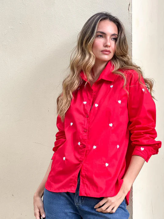 Camisera Juana Rojo