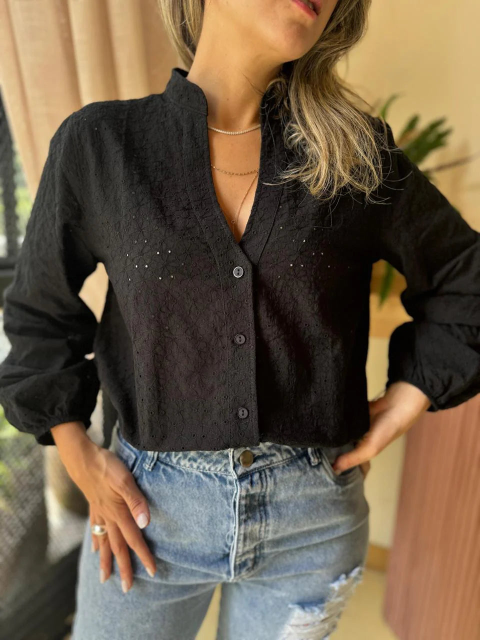 Camisera Mia Negro