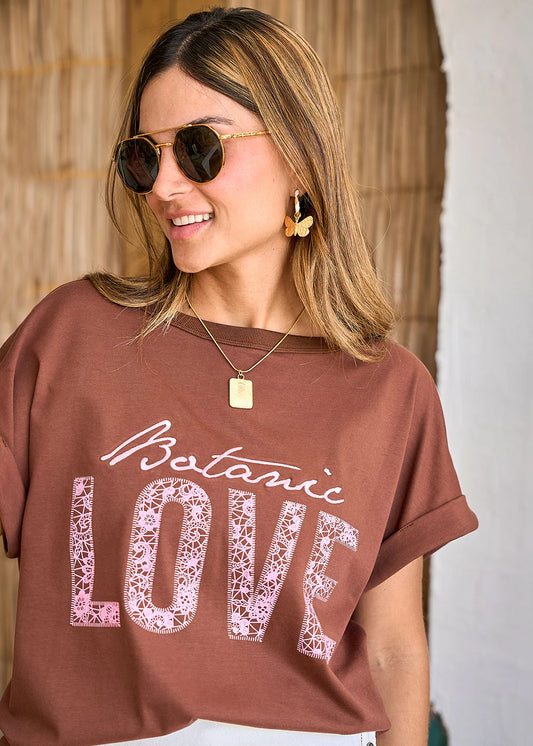 Camiseta Geranio Café