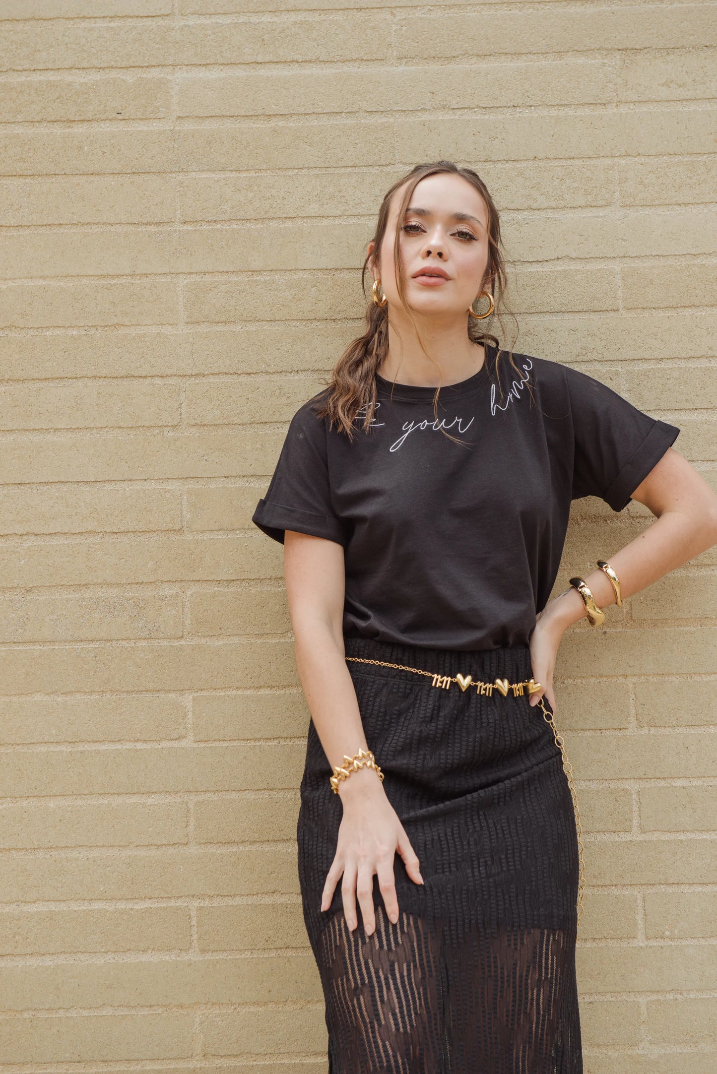 Camiseta Luna Negro