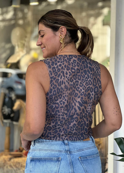 Chaleco Elsa Print