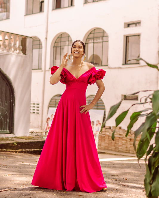 Vestido Claus Rojo Cereza