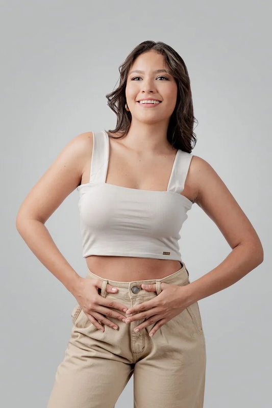 Crop top Ludus Taupe