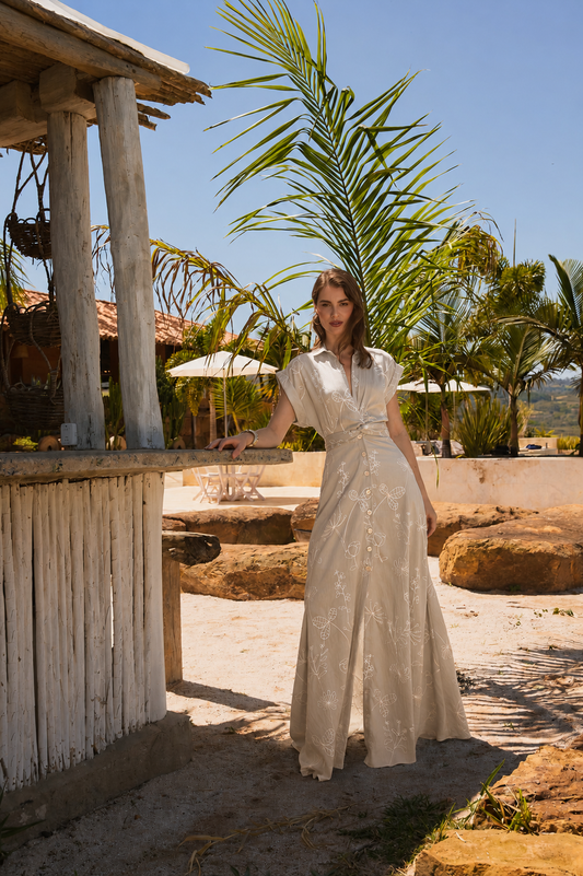 Vestido Alana Bordado