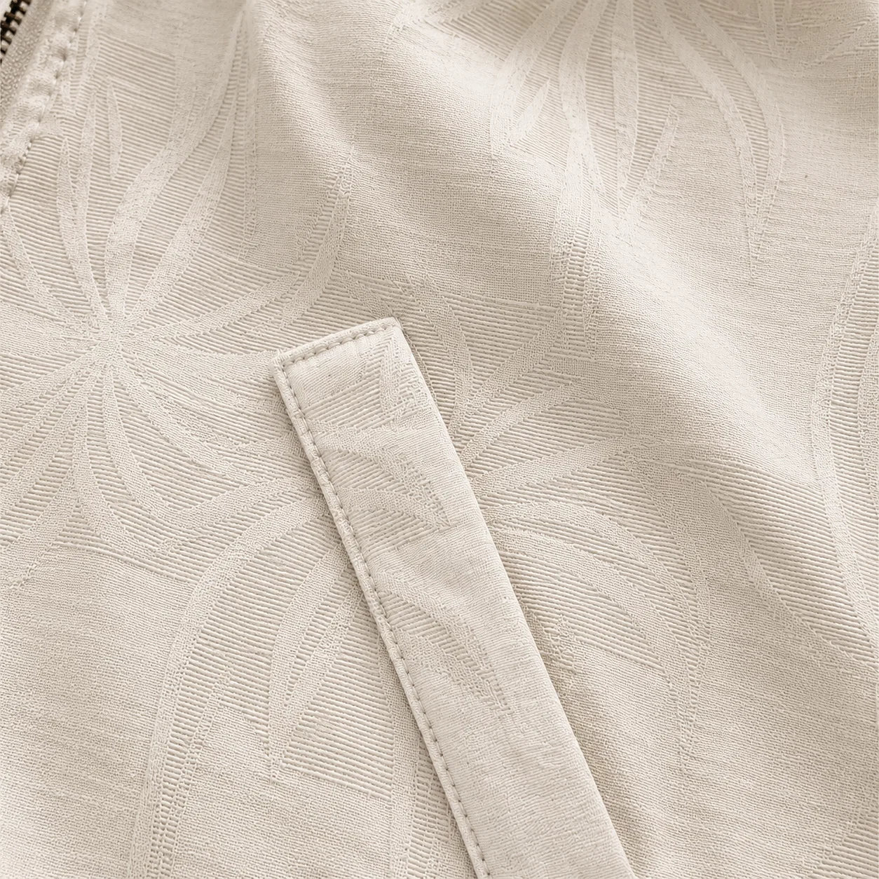 Chaqueta Bomber Crudo Palmera