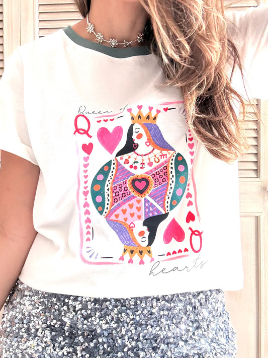 Camiseta Basica Reina de Corazones