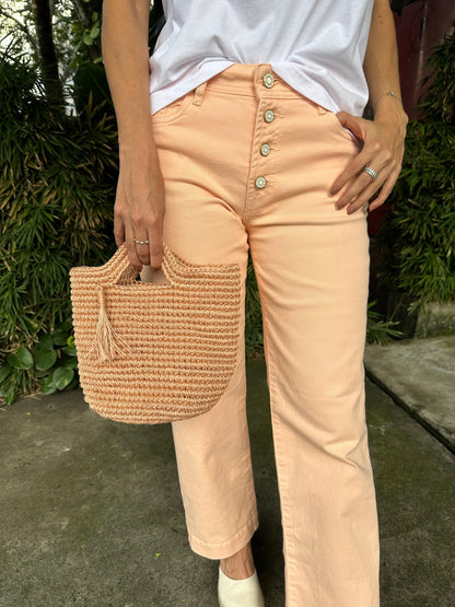 Jean Culotte Mid Rise Peach