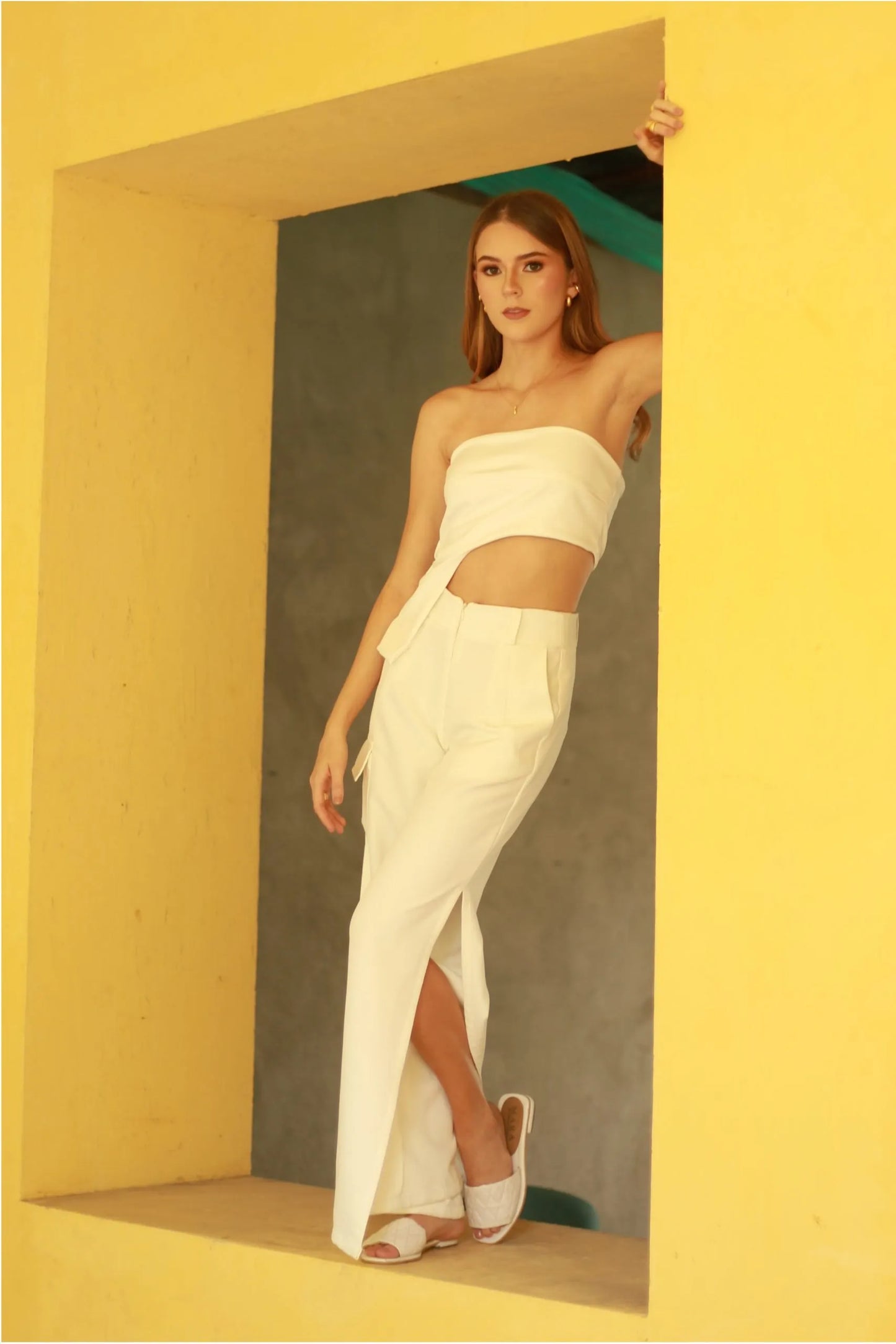 Mily Crop Top Blanco Hueso