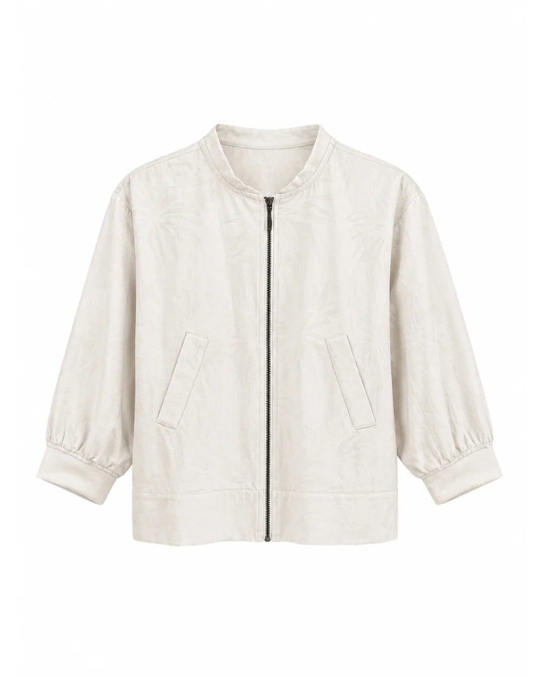 Chaqueta Bomber Crudo Palmera