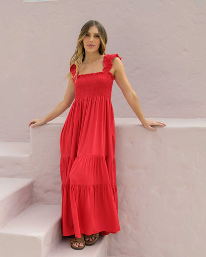 Vestido Sally Plane Rojo