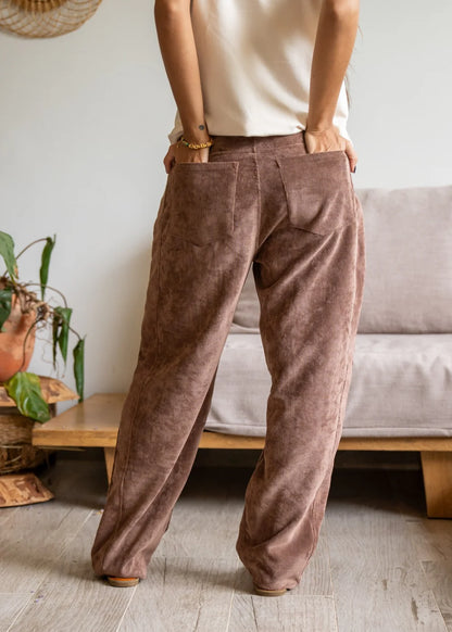 Pantalon Corduroy Adara Café