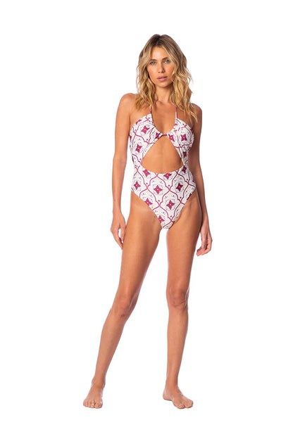 Print Lotus Bell One Piece