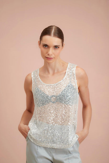 Top Reflejo Silver