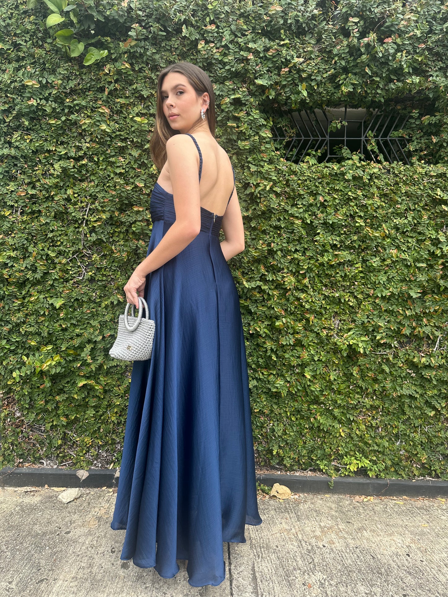 Vestido Adela Azul Oscuro