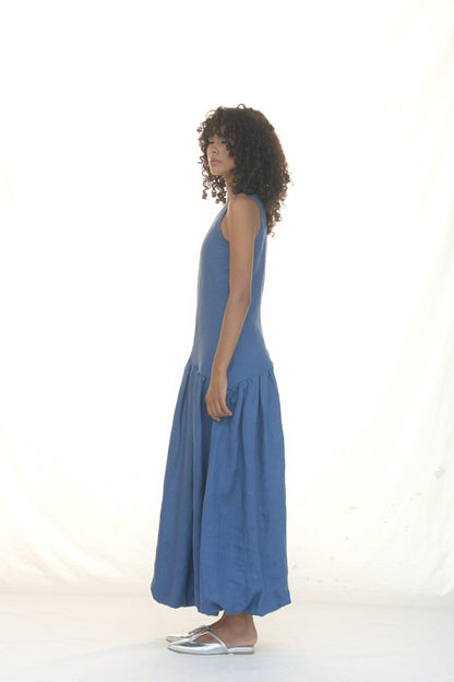 Vestido Bocarena Azul Índigo