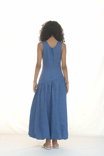 Vestido Bocarena Azul Índigo