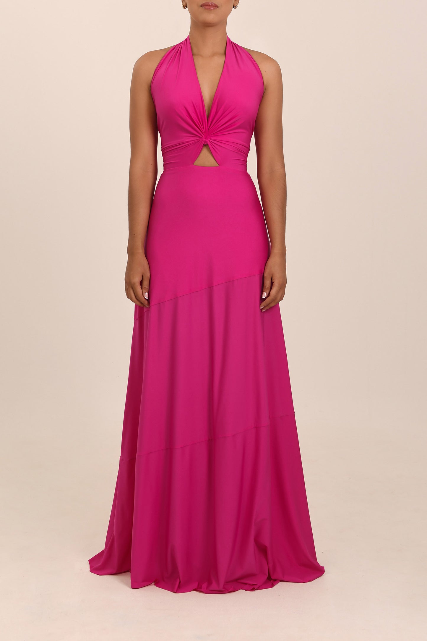 Vestido Camelia Magenta Oscuro