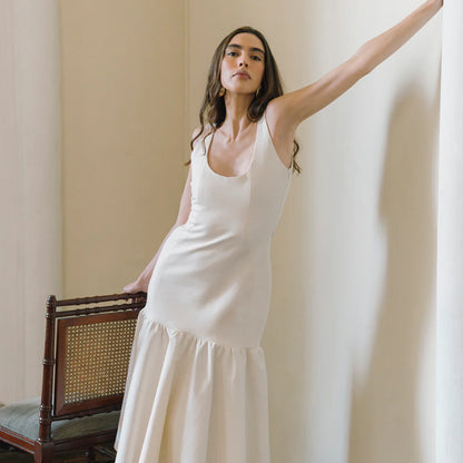 Vestido Clavel Blanco