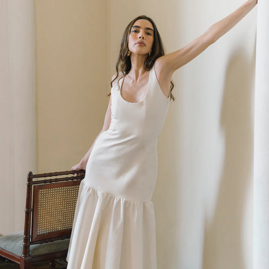 Vestido Clavel Blanco