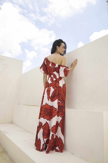 Vestido Dalia Naranja