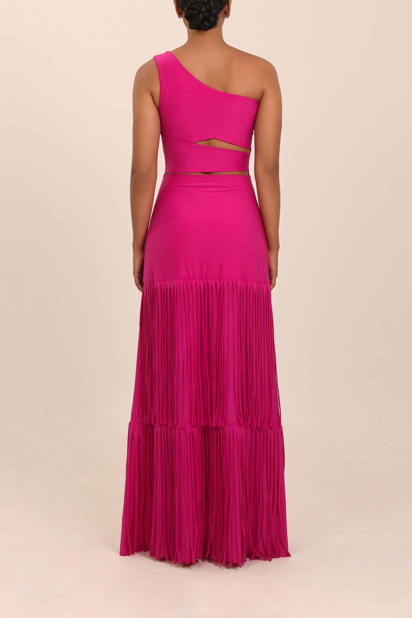 Vestido Jazmin Magenta Oscuro