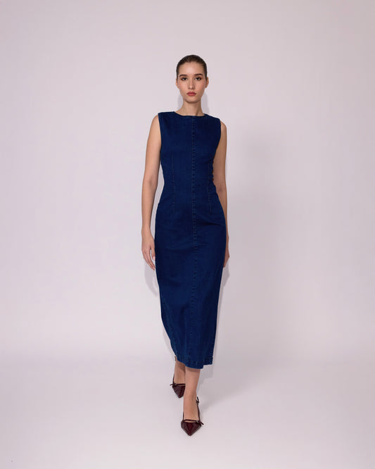 Vestido Largo Denim 2303