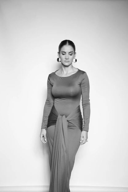 Vestido Loto Café