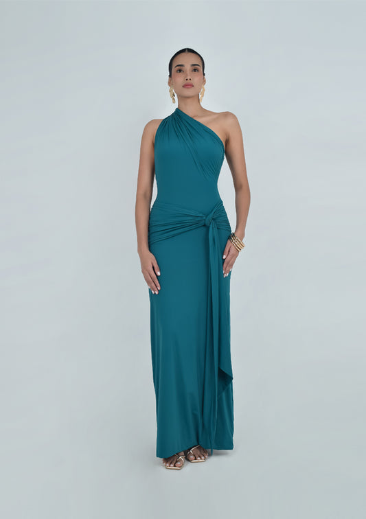 Vestido Selene Verde Botella