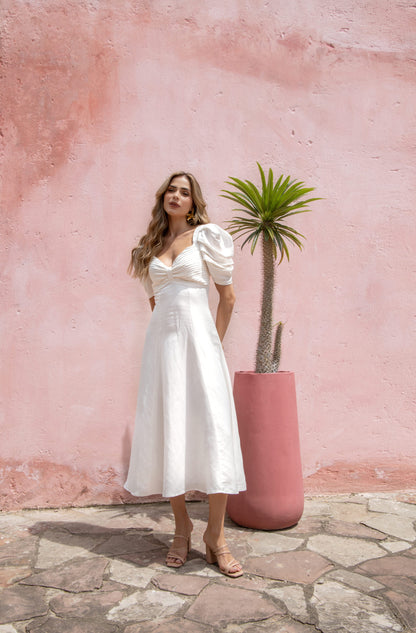 Vestido Simona Marfil
