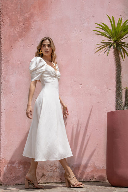 Vestido Simona Marfil