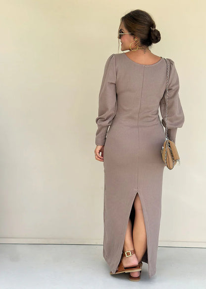 Vestido Muriel Camel