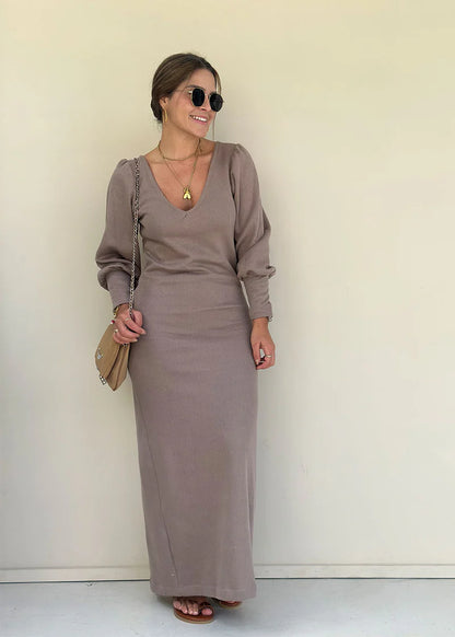 Vestido Muriel Camel