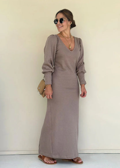 Vestido Muriel Camel