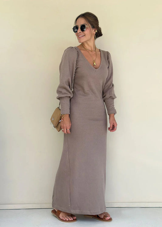 Vestido Muriel Camel