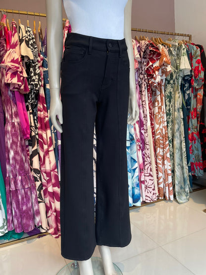 Jean Wide Leg High Rise Scuba Negro 102