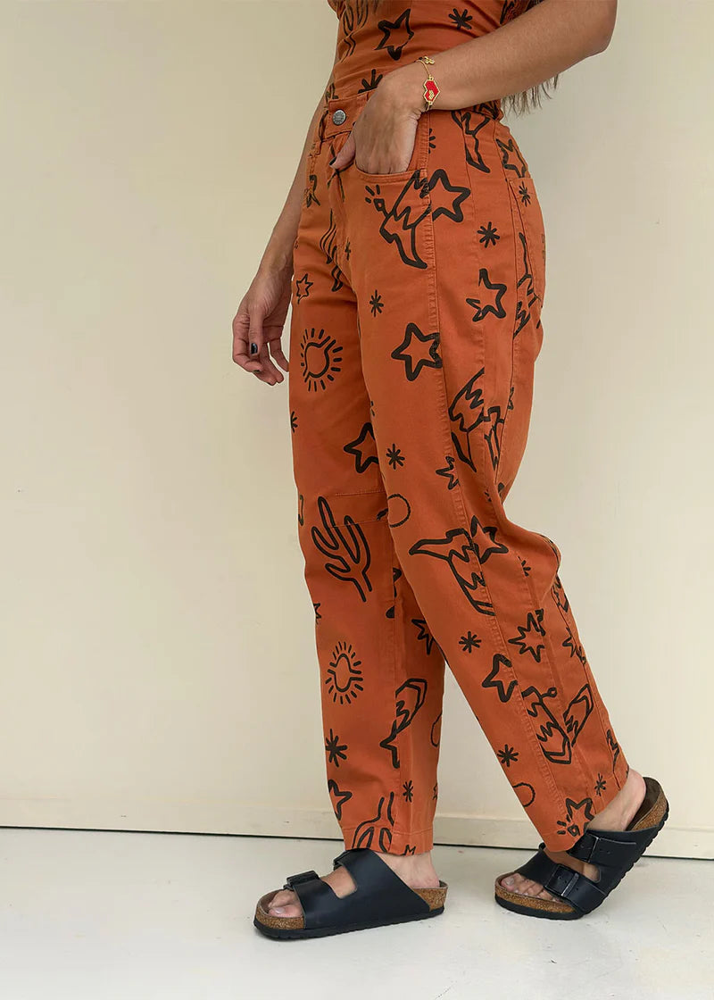 Pantalón Adara Texas Terracota