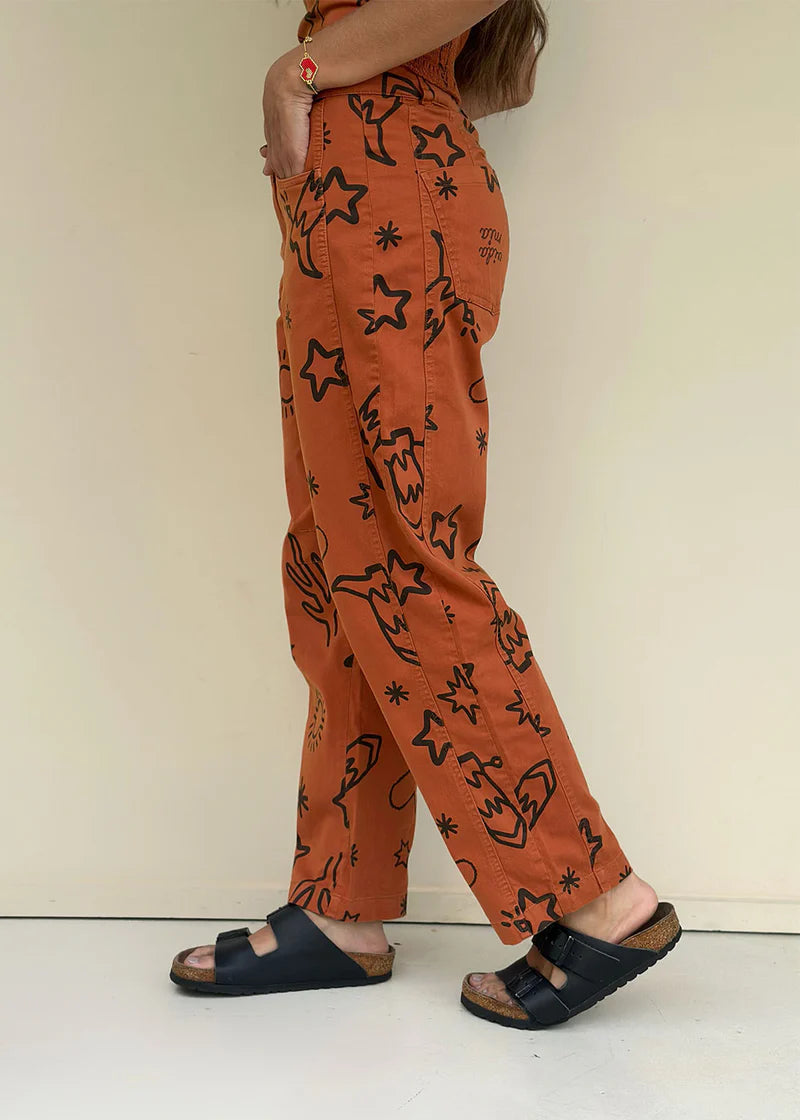 Pantalón Adara Texas Terracota