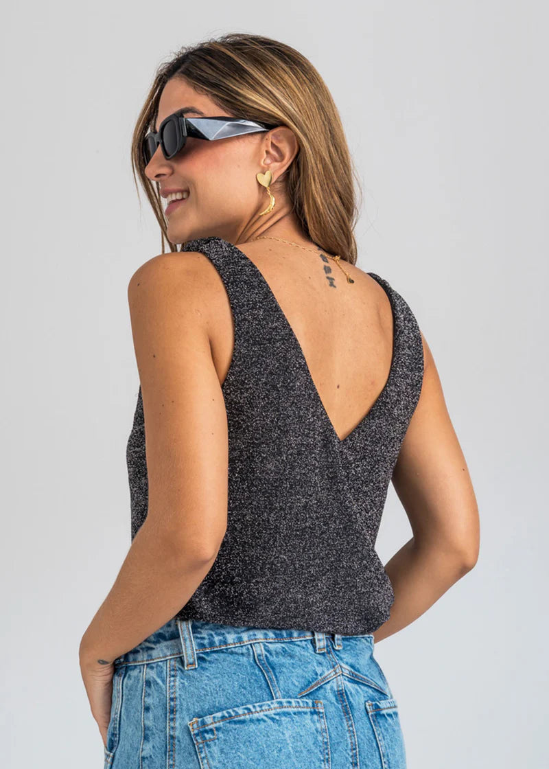 Blusa Lauren Lurex