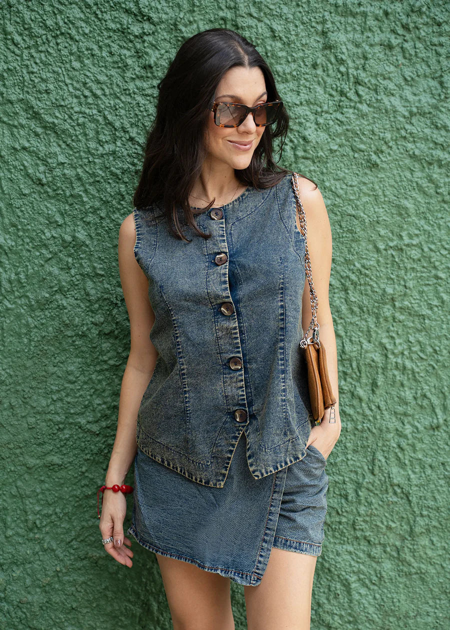 Chaleco Paty Denim