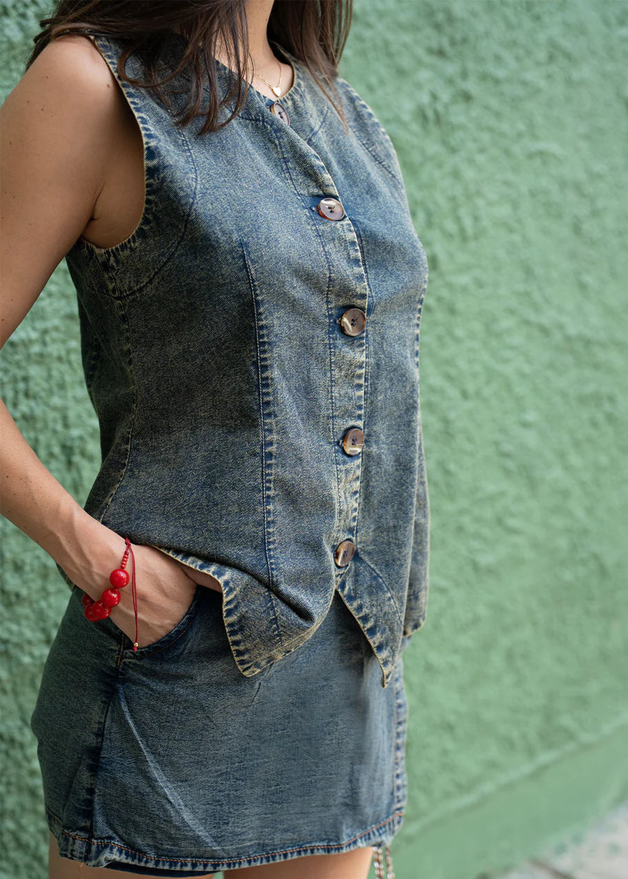 Chaleco Paty Denim