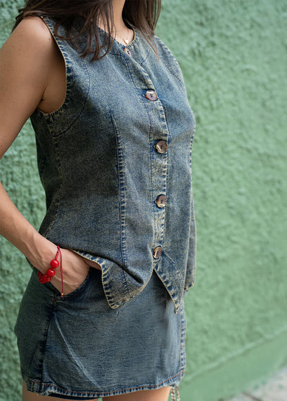 Chaleco Paty Denim