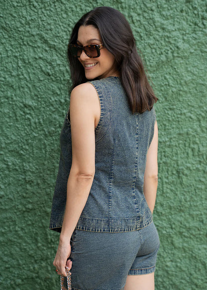 Chaleco Paty Denim