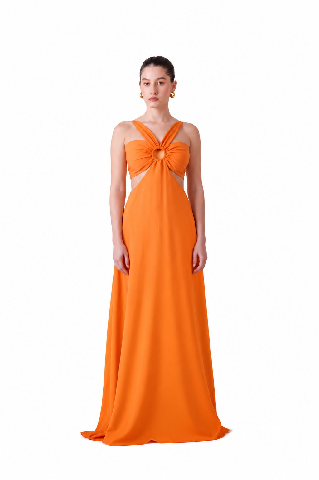 Maxidress Franchesca Naranja
