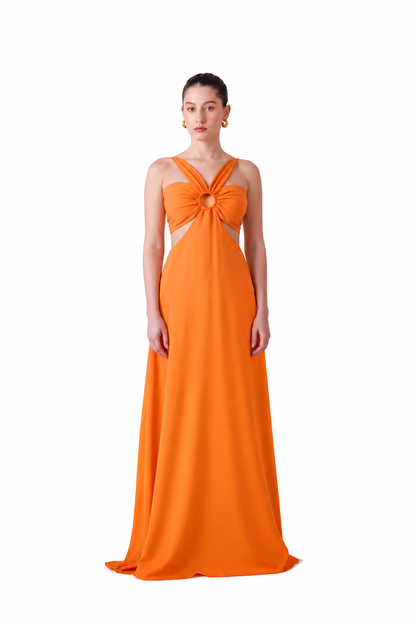 Maxidress Franchesca Naranja
